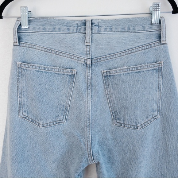 Agolde Mia Straight Leg Light Wash Jeans - Picture 10 of 12